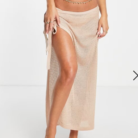 ASOS BEACH KNIT SET - SARONG AND TOP - Picture 3 of 6